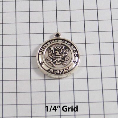 US Army Wedding Garter / Military - Charm-251 / Wedding Garters / Bridal Garter / Prom Garter / Linda Joyce Couture