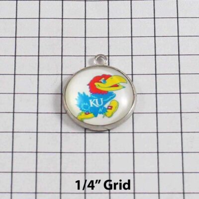 Kansas Jayhawks Wedding Garter / University / Team / Collegiate / College / NCAA - Charm-257 / Wedding Garters / Bridal Garter / Prom Garter / Linda Joyce Couture