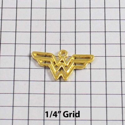 Wonder Woman Wedding Garter / DC Comics / Superhero - Charm-264 / Wedding Garters / Bridal Garter / Prom Garter / Linda Joyce Couture