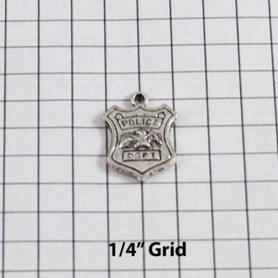 Police Wedding Garter / Police Officer / Cop / Detective / Badge / Shield / Constable / Deputy / Detective/ Flatfoot / Marshal / Patrolman / Peace Officer / Trooper / Policeman / Policewoman / Law Enforement  - Charm-272 / Wedding Garters / Bridal Garter / Prom Garter / Linda Joyce Couture