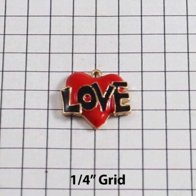 Heart Wedding Garter / St. Valentine's Day / Red / Black / Tattoo - Charm-284 / Wedding Garters / Bridal Garter / Prom Garter / Linda Joyce Couture