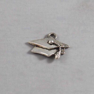 School Wedding Garter / Graduation Cap / Mortar Board - Charm-301 / Wedding Garters / Bridal Garter / Prom Garter / Linda Joyce Couture