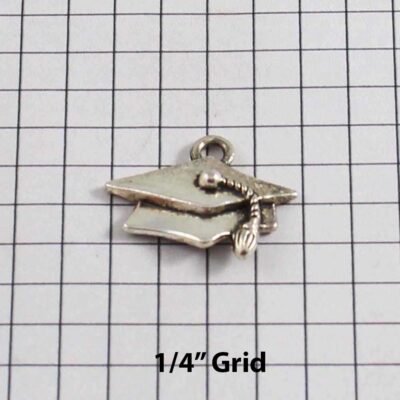 School Wedding Garter / Graduation Cap / Mortar Board - Charm-301 / Wedding Garters / Bridal Garter / Prom Garter / Linda Joyce Couture