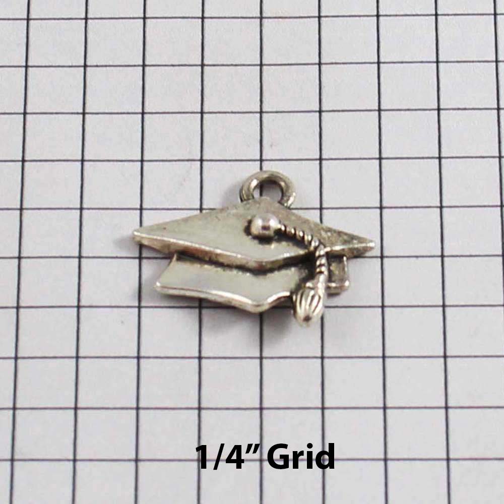 School Wedding Garter / Graduation Cap / Mortar Board - Charm-301 / Wedding Garters / Bridal Garter / Prom Garter / Linda Joyce Couture