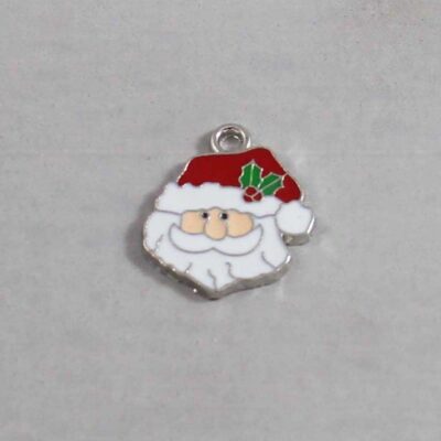 Christmas Wedding Garter / Santa Claus / Father Christmas / Saint Nicholas / Saint Nick / Kris Kringle / Holiday - Charm-311 / Wedding Garters / Bridal Garter / Prom Garter / Linda Joyce Couture