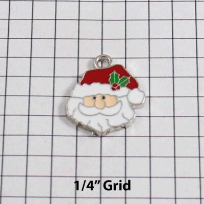 Christmas Wedding Garter / Santa Claus / Father Christmas / Saint Nicholas / Saint Nick / Kris Kringle / Holiday - Charm-311 / Wedding Garters / Bridal Garter / Prom Garter / Linda Joyce Couture