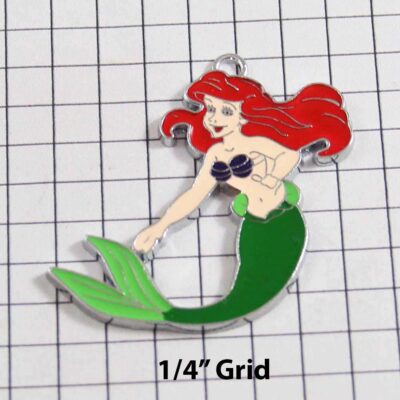 The Little Mermaid Wedding Garter / Princess Ariel / Disney / Fairy Tale - Charm-317 / Wedding Garters / Bridal Garter / Prom Garter / Linda Joyce Couture