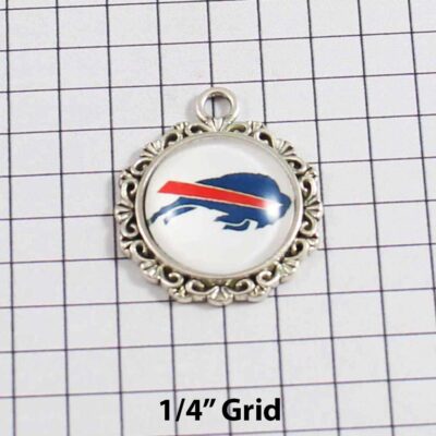 Buffalo Bills Wedding Garter / NFL / Football - Charm-377 / Wedding Garters / Bridal Garter / Prom Garter / Linda Joyce Couture