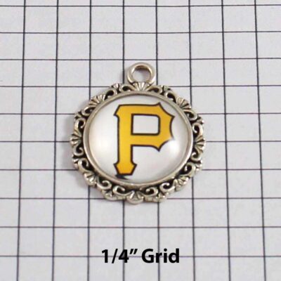 Pittsburgh Pirates Wedding Garter / MLB / Baseball - Charm-379 / Wedding Garters / Bridal Garter / Prom Garter / Linda Joyce Couture