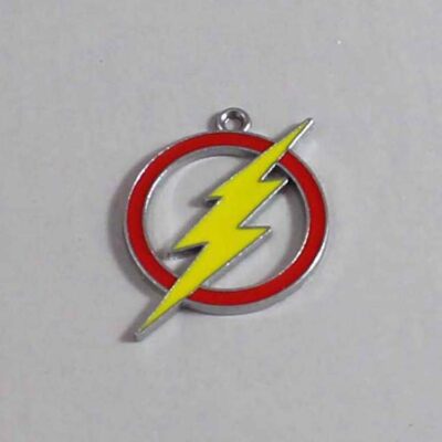 The Flash Wedding Garter / DC Comics / Superhero - Charm-383 / Wedding Garters / Bridal Garter / Prom Garter / Linda Joyce Couture