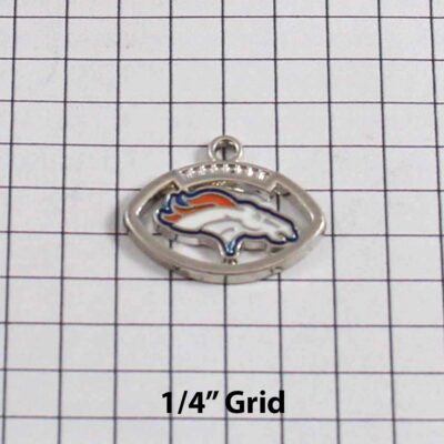 Denver Broncos Wedding Garter / NFL / Football - Charm-392 / Wedding Garters / Bridal Garter / Prom Garter / Linda Joyce Couture