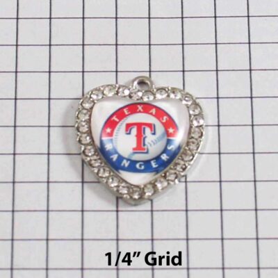 Texas Rangers Wedding Garter / MLB / Baseball - Charm-490 / Wedding Garters / Bridal Garter / Prom Garter / Linda Joyce Couture