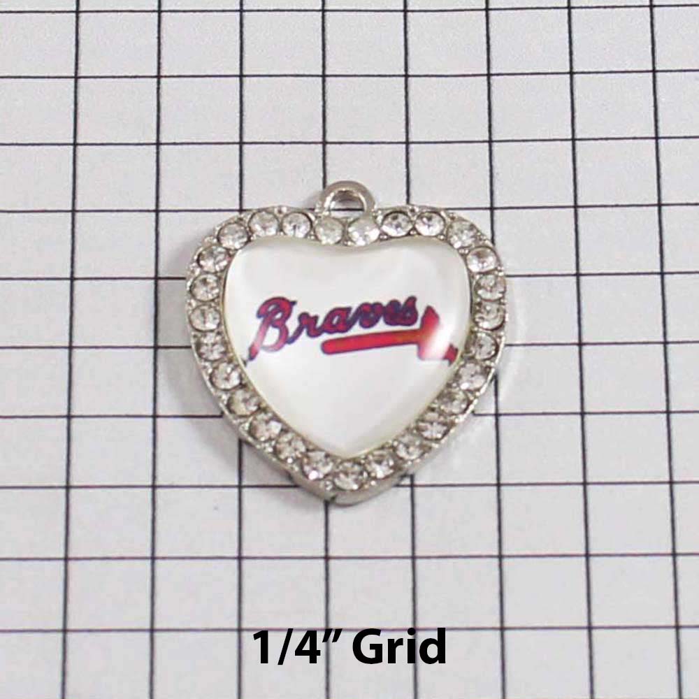 Atlanta Braves Wedding Garter / MLB / Baseball - Charm-491 / Wedding Garters / Bridal Garter / Prom Garter / Linda Joyce Couture