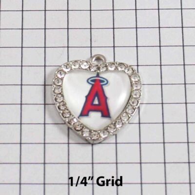 Anaheim Angels Wedding Garter / MLB / Baseball - Charm-492 / Wedding Garters / Bridal Garter / Prom Garter / Linda Joyce Couture