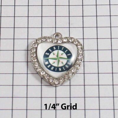 Seattle Mariners Wedding Garter / MLB / Baseball - Charm-500 / Wedding Garters / Bridal Garter / Prom Garter / Linda Joyce Couture