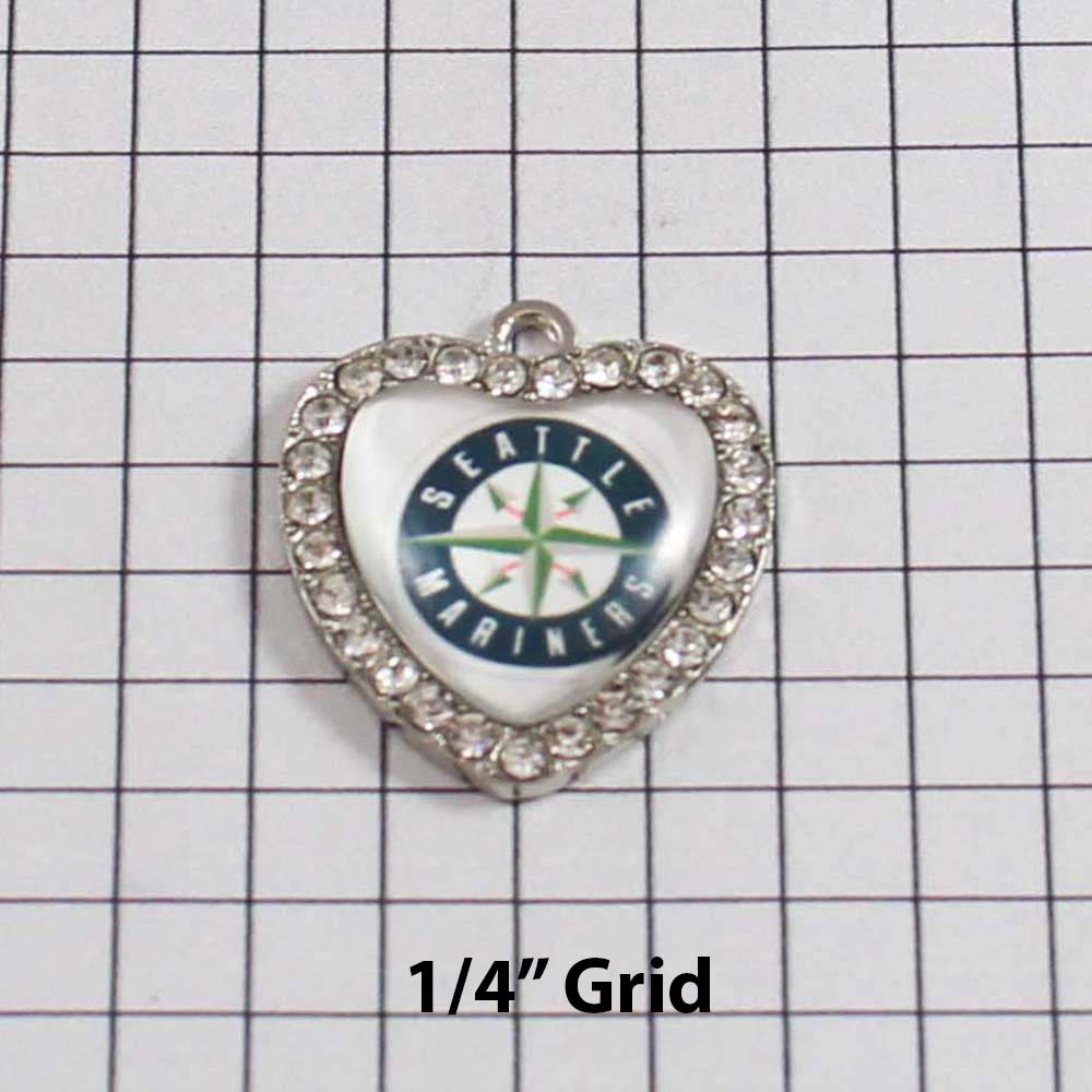 Seattle Mariners Wedding Garter / MLB / Baseball - Charm-500 / Wedding Garters / Bridal Garter / Prom Garter / Linda Joyce Couture