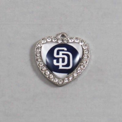 San Diego Padres Wedding Garter / MLB / Baseball - Charm-503 / Wedding Garters / Bridal Garter / Prom Garter / Linda Joyce Couture