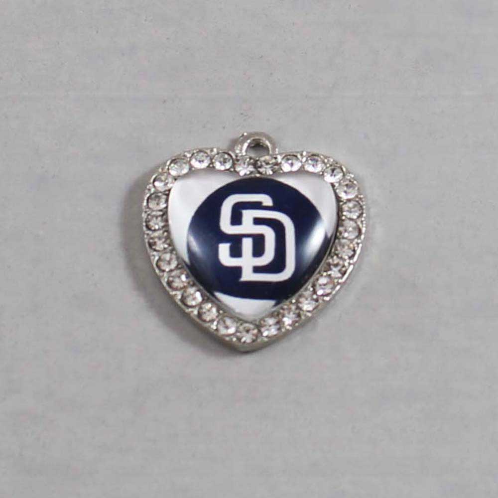San Diego Padres Wedding Garter / MLB / Baseball - Charm-503 / Wedding Garters / Bridal Garter / Prom Garter / Linda Joyce Couture