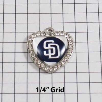 San Diego Padres Wedding Garter / MLB / Baseball - Charm-503 / Wedding Garters / Bridal Garter / Prom Garter / Linda Joyce Couture