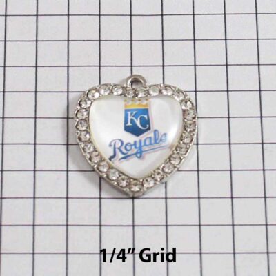 Kansas City Royals Wedding Garter / MLB / Baseball - Charm-508 / Wedding Garters / Bridal Garter / Prom Garter / Linda Joyce Couture