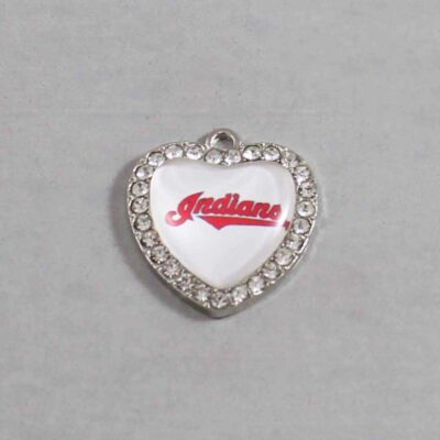 Cleveland Indians Wedding Garter / MLB / Baseball - Charm-513 / Wedding Garters / Bridal Garter / Prom Garter / Linda Joyce Couture