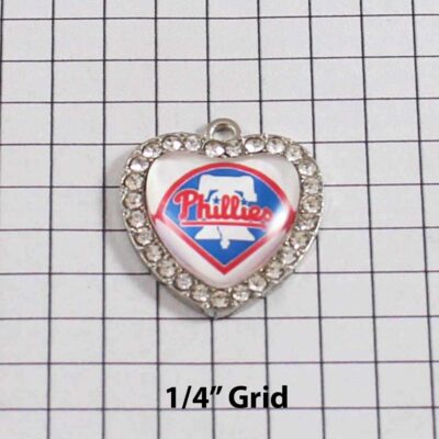 Philadelphia Phillies Wedding Garter / MLB / Baseball - Charm-514 / Wedding Garters / Bridal Garter / Prom Garter / Linda Joyce Couture