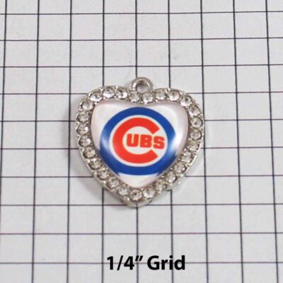 Chicago Cubs Wedding Garter / MLB / Baseball - Charm-516 / Wedding Garters / Bridal Garter / Prom Garter / Linda Joyce Couture