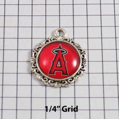 Anaheim Angels Wedding Garter / MLB / Baseball - Charm-517 / Wedding Garters / Bridal Garter / Prom Garter / Linda Joyce Couture