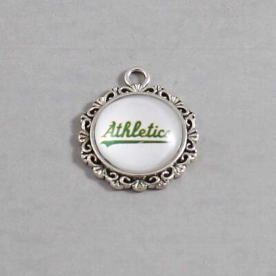 Oakland Athletics Wedding Garter / MLB / Baseball - Charm-518 / Wedding Garters / Bridal Garter / Prom Garter / Linda Joyce Couture