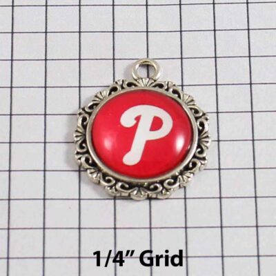 Philadelphia Phillies Wedding Garter / MLB / Baseball - Charm-520 / Wedding Garters / Bridal Garter / Prom Garter / Linda Joyce Couture