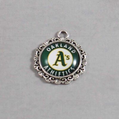 Oakland Athletics Wedding Garter / MLB / Baseball - Charm-524 / Wedding Garters / Bridal Garter / Prom Garter / Linda Joyce Couture
