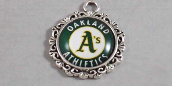Oakland Athletics Wedding Garter / MLB / Baseball - Charm-524 / Wedding Garters / Bridal Garter / Prom Garter / Linda Joyce Couture
