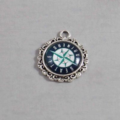 Seattle Mariners Wedding Garter / MLB / Baseball - Charm-525 / Wedding Garters / Bridal Garter / Prom Garter / Linda Joyce Couture