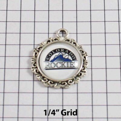 Colorado Rockies Wedding Garter / MLB / Baseball - Charm-527 / Wedding Garters / Bridal Garter / Prom Garter / Linda Joyce Couture