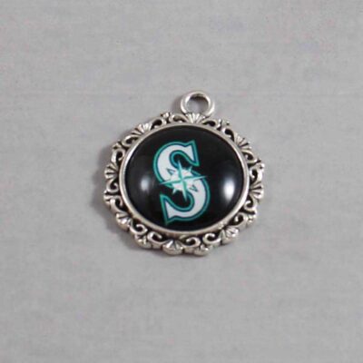 Seattle Mariners Wedding Garter / MLB / Baseball - Charm-529 / Wedding Garters / Bridal Garter / Prom Garter / Linda Joyce Couture