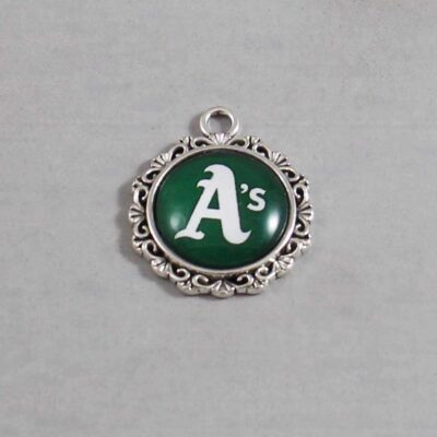 Oakland Athletics Wedding Garter / MLB / Baseball - Charm-531 / Wedding Garters / Bridal Garter / Prom Garter / Linda Joyce Couture