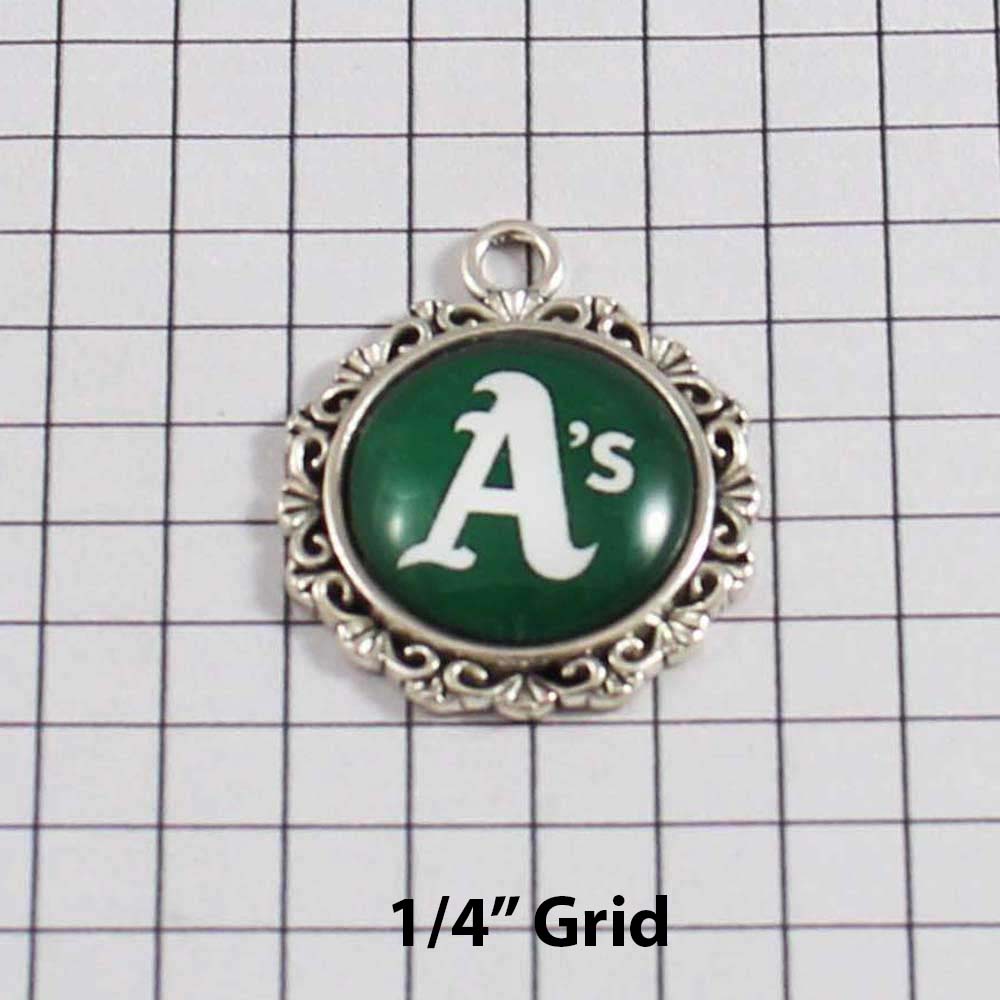 Oakland Athletics Wedding Garter / MLB / Baseball - Charm-531 / Wedding Garters / Bridal Garter / Prom Garter / Linda Joyce Couture