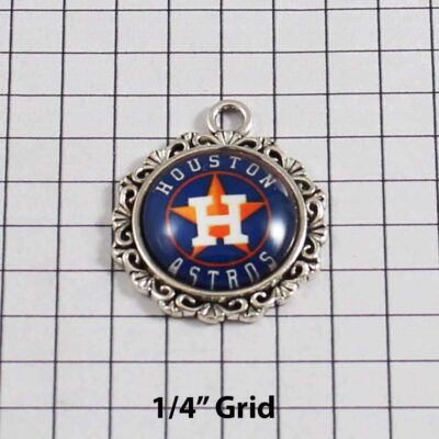 Houston Astros Wedding Garter / MLB / Baseball - Charm-532 / Wedding Garters / Bridal Garter / Prom Garter / Linda Joyce Couture