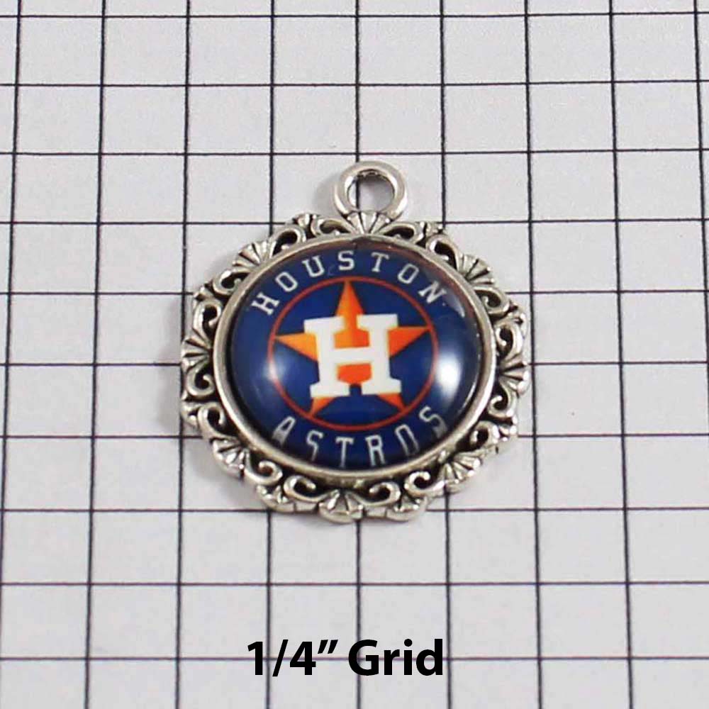 Houston Astros Wedding Garter / MLB / Baseball - Charm-532 / Wedding Garters / Bridal Garter / Prom Garter / Linda Joyce Couture