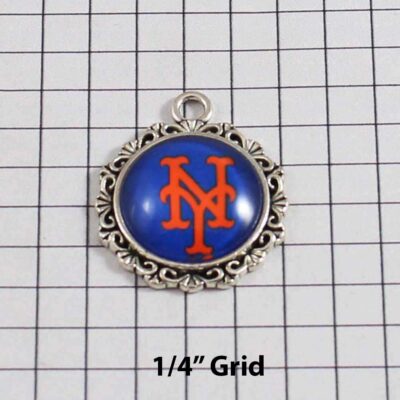 New York Mets Wedding Garter / MLB / Baseball - Charm-536 / Wedding Garters / Bridal Garter / Prom Garter / Linda Joyce Couture