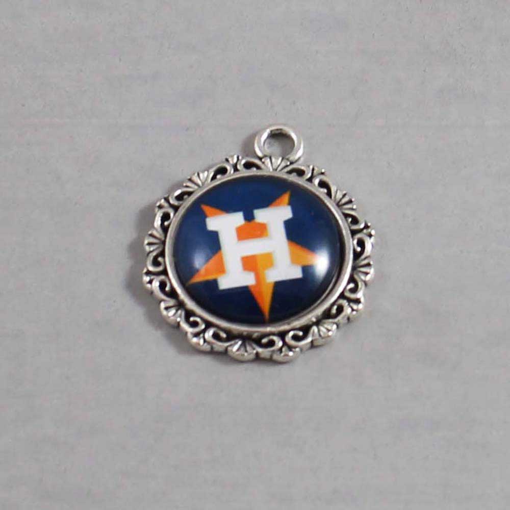 Houston Astros Wedding Garter / MLB / Baseball - Charm-545 / Wedding Garters / Bridal Garter / Prom Garter / Linda Joyce Couture