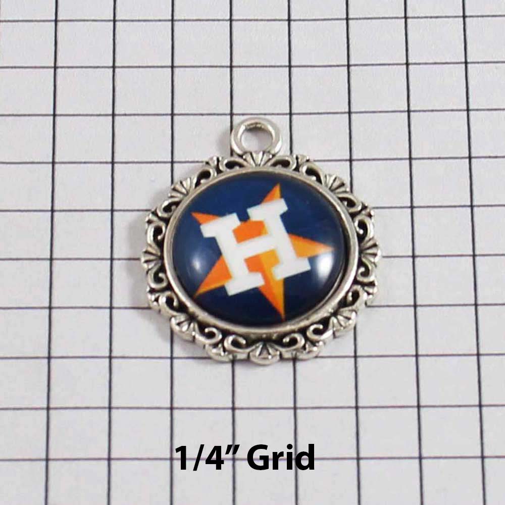 Houston Astros Wedding Garter / MLB / Baseball - Charm-545 / Wedding Garters / Bridal Garter / Prom Garter / Linda Joyce Couture