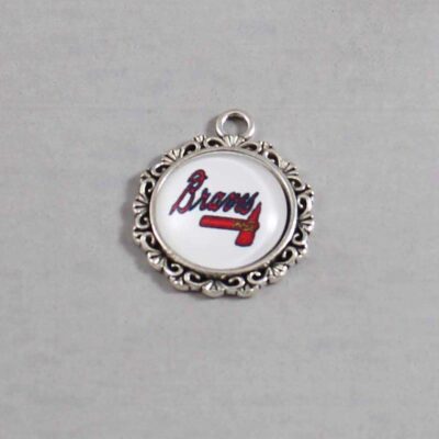 Atlanta Braves Wedding Garter / MLB / Baseball - Charm-550 / Wedding Garters / Bridal Garter / Prom Garter / Linda Joyce Couture