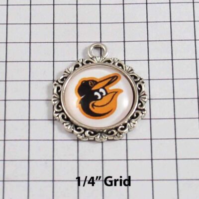 Baltimore Orioles Wedding Garter / MLB / Baseball - Charm-551 / Wedding Garters / Bridal Garter / Prom Garter / Linda Joyce Couture