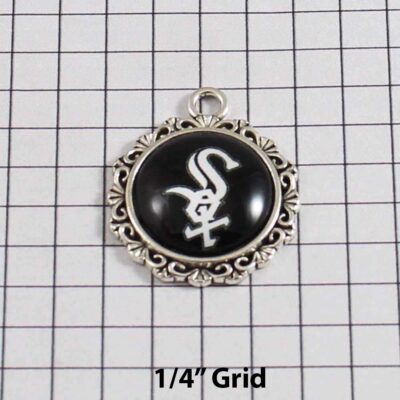 Chicago White Sox Wedding Garter / MLB / Baseball - Charm-552 / Wedding Garters / Bridal Garter / Prom Garter / Linda Joyce Couture