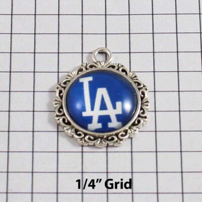 Los Angeles Dodgers Wedding Garter / MLB / Baseball - Charm-553 / Wedding Garters / Bridal Garter / Prom Garter / Linda Joyce Couture