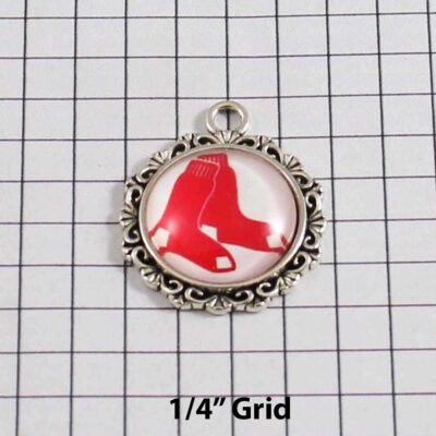 Boston Red Sox Wedding Garter / MLB / Baseball - Charm-555 / Wedding Garters / Bridal Garter / Prom Garter / Linda Joyce Couture