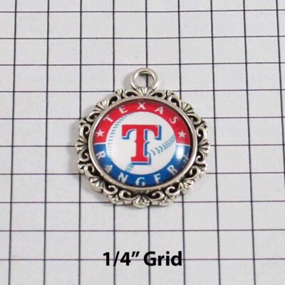 Texas Rangers Wedding Garter / MLB / Baseball - Charm-556 / Wedding Garters / Bridal Garter / Prom Garter / Linda Joyce Couture