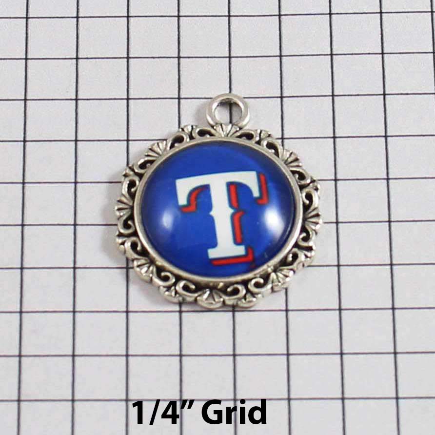 Texas Rangers Wedding Garter / MLB / Baseball - Charm-557 / Wedding Garters / Bridal Garter / Prom Garter / Linda Joyce Couture