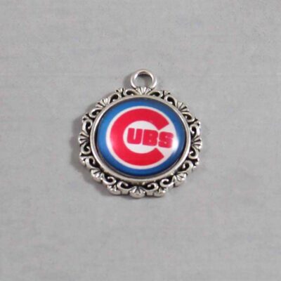 Chicago Cubs Wedding Garter / MLB / Baseball - Charm-561 / Wedding Garters / Bridal Garter / Prom Garter / Linda Joyce Couture